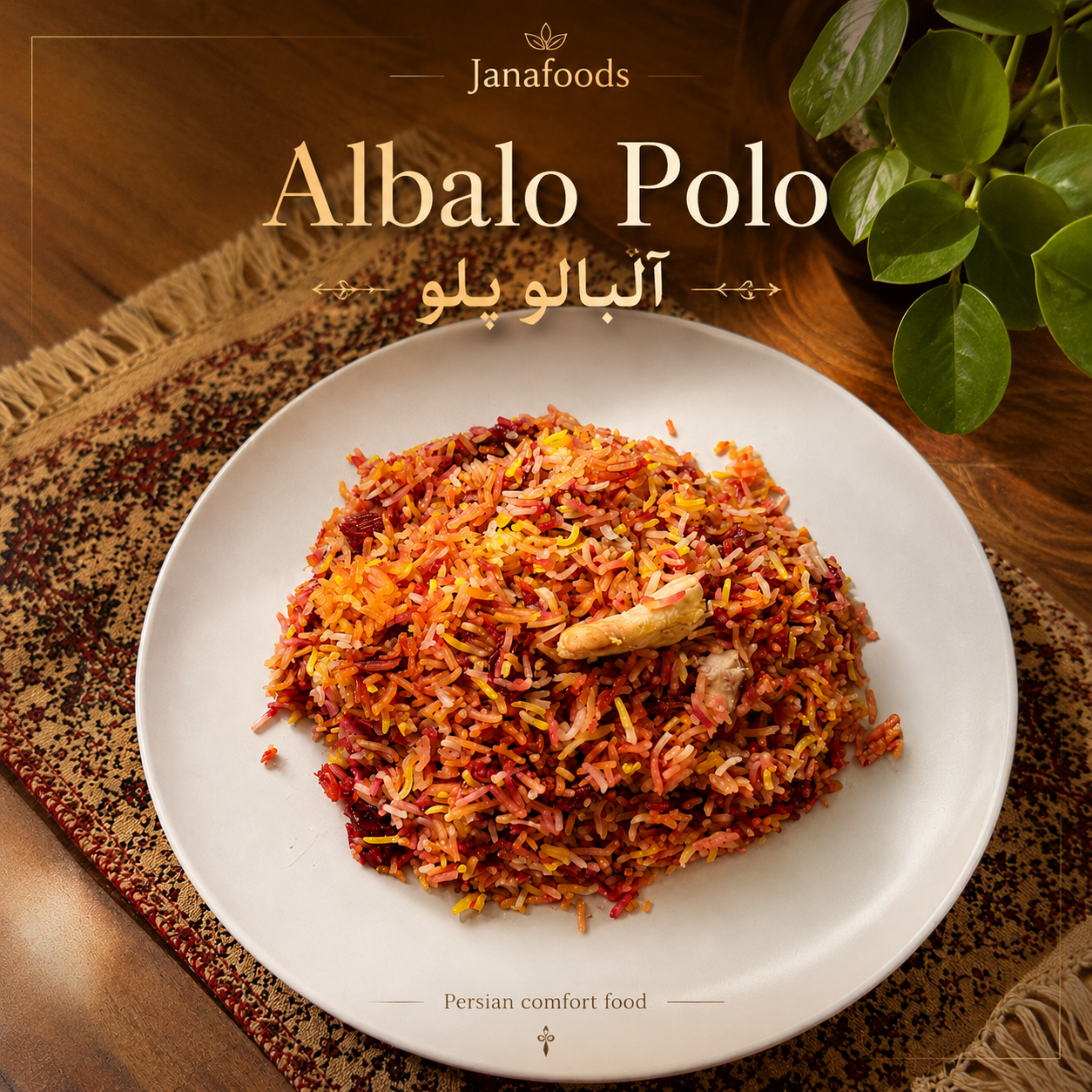 Albalo Polo — آلبالو پلو