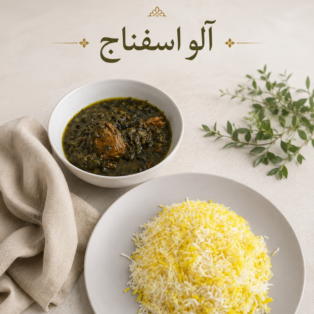 Aloo Esfenaj — آلو اسفناج