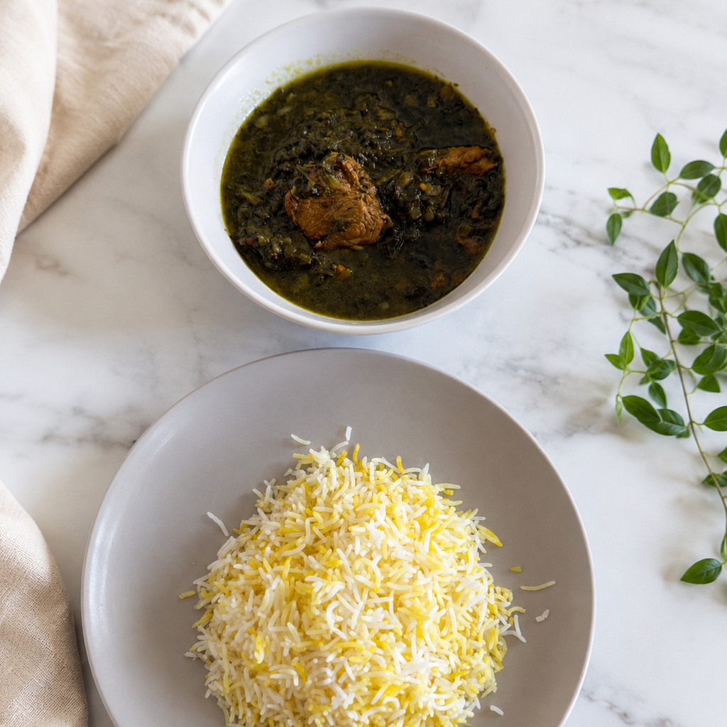 Aloo Esfenaj — آلو اسفناج