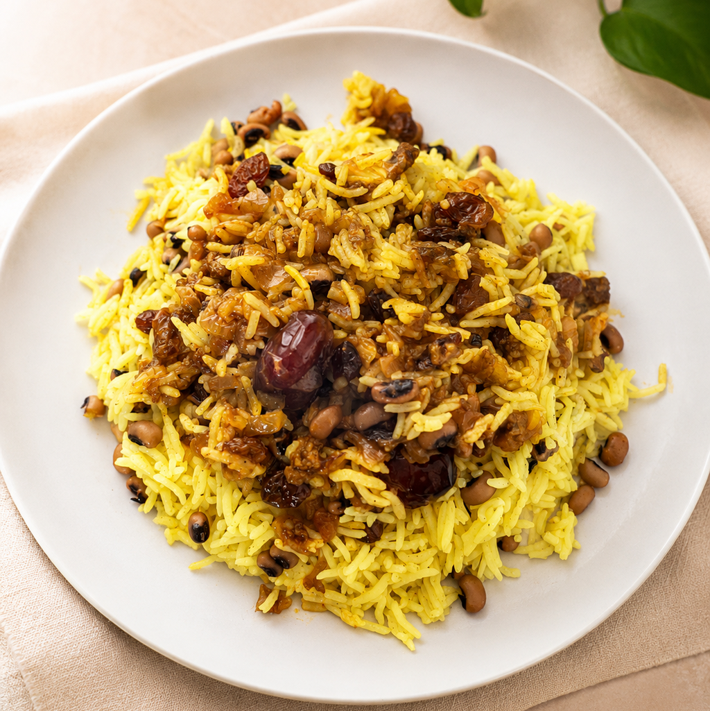Loobia Cheshm Bolboli Polo — لوبیا چشم بلبلی پلو